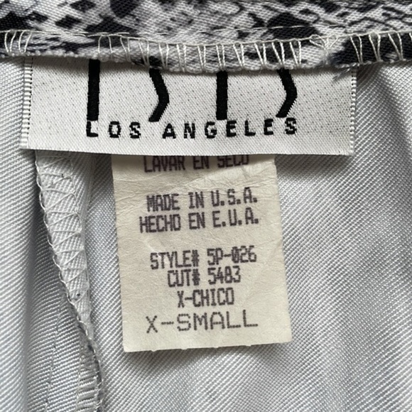 ISIS | Black & White Snakeskin Print Stretch Pants - Picture 3 of 5